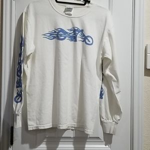 Just leather long sleeve T-shirt  Sz M